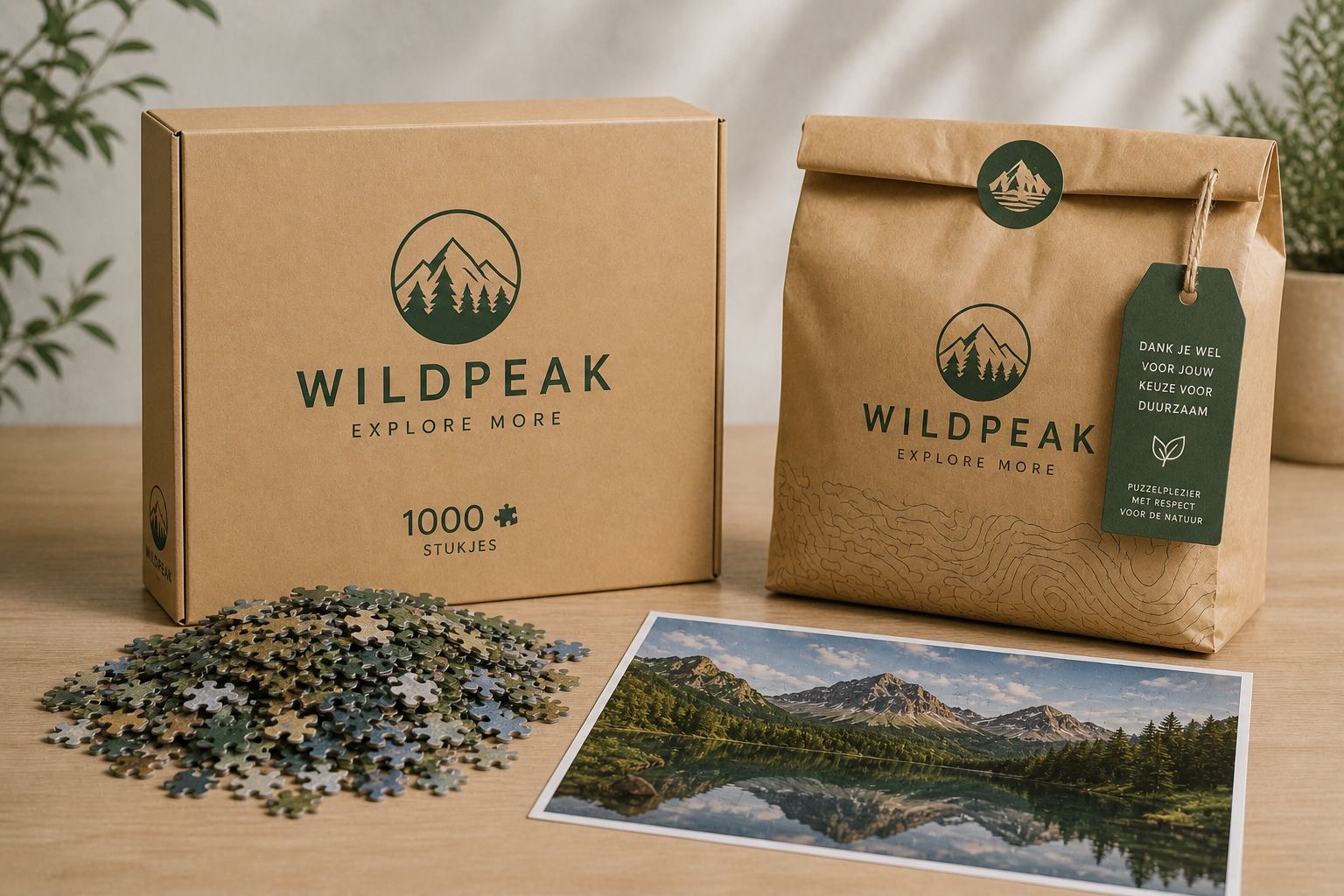Wildpeak custom puzzel — eco verpakking
